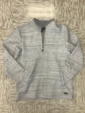 EUC Kids' Outpost Light Heather Gray Quarter-Zip Sweatshirt Hoodie